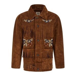 FOUND Brown Leather Leather Men's Jacket